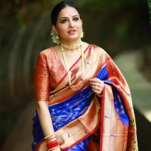 Blue Pattu Saree