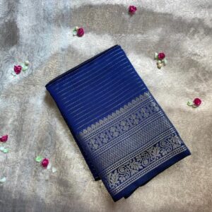 Blue Semi Silk Saree