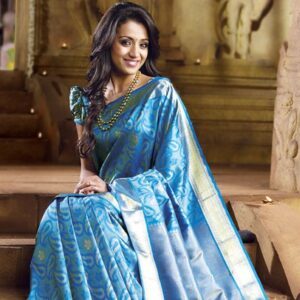 Blue Pattu saree