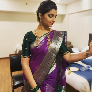 Purple Pattu Saree